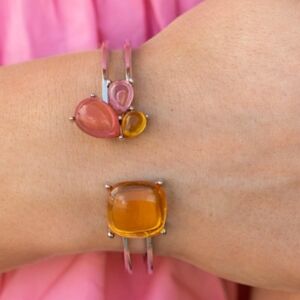 Multi Stone Hinge Bracelet